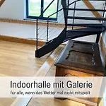 Apartment Landloft Linum - Ausgebaute Scheune Mit Aussicht, Naturpool, Kamin, Sauna, Luxusausbau, Handverlesene Midcentury Möbel&kunst *