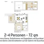 Apartment Landloft Linum - Ausgebaute Scheune Mit Aussicht, Naturpool, Kamin, Sauna, Luxusausbau, Handverlesene Midcentury Möbel&kunst