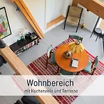 Landloft Linum - Ausgebaute Scheune Mit Aussicht, Naturpool, Kamin, Sauna, Luxusausbau, Handverlesene Midcentury Möbel&kunst Apartment