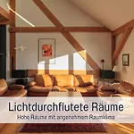 Landloft Linum - Ausgebaute Scheune Mit Aussicht, Naturpool, Kamin, Sauna, Luxusausbau, Handverlesene Midcentury Moebel & Kunst * Fehrbellin