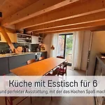 Landloft Linum - Ausgebaute Scheune Mit Aussicht, Naturpool, Kamin, Sauna, Luxusausbau, Handverlesene Midcentury Moebel & Kunst Apartment *