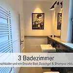 Landloft Linum - Ausgebaute Scheune Mit Aussicht, Naturpool, Kamin, Sauna, Luxusausbau, Handverlesene Midcentury Moebel & Kunst Apartment