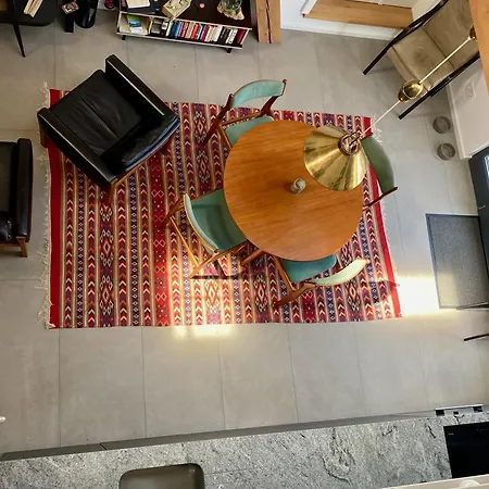 Appartement Landloft Linum - Ausgebaute Scheune Mit Aussicht, Naturpool, Kamin, Sauna, Luxusausbau, Handverlesene Midcentury Moebel & Kunst