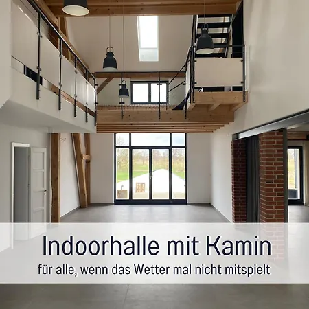 Landloft Linum - Ausgebaute Scheune Mit Aussicht, Naturpool, Kamin, Sauna, Luxusausbau, Handverlesene Midcentury Moebel & Kunst アパート