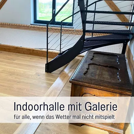 Apartament Landloft Linum - Ausgebaute Scheune Mit Aussicht, Naturpool, Kamin, Sauna, Luxusausbau, Handverlesene Midcentury Moebel & Kunst *