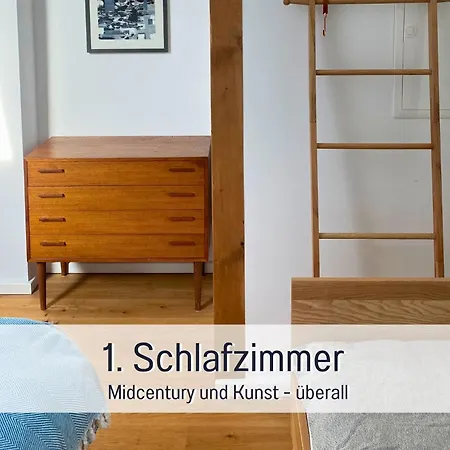 Landloft Linum - Ausgebaute Scheune Mit Aussicht, Naturpool, Kamin, Sauna, Luxusausbau, Handverlesene Midcentury Moebel & Kunst Appartamento *