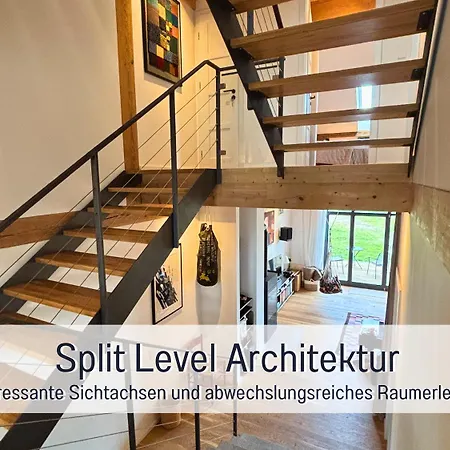 Landloft Linum - Ausgebaute Scheune Mit Aussicht, Naturpool, Kamin, Sauna, Luxusausbau, Handverlesene Midcentury Moebel & Kunst * Fehrbellin