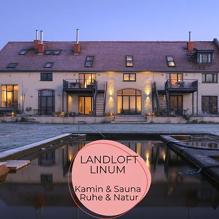 Landloft Linum - Ausgebaute Scheune Mit Aussicht, Naturpool, Kamin, Sauna, Luxusausbau, Handverlesene Midcentury Moebel & Kunst *