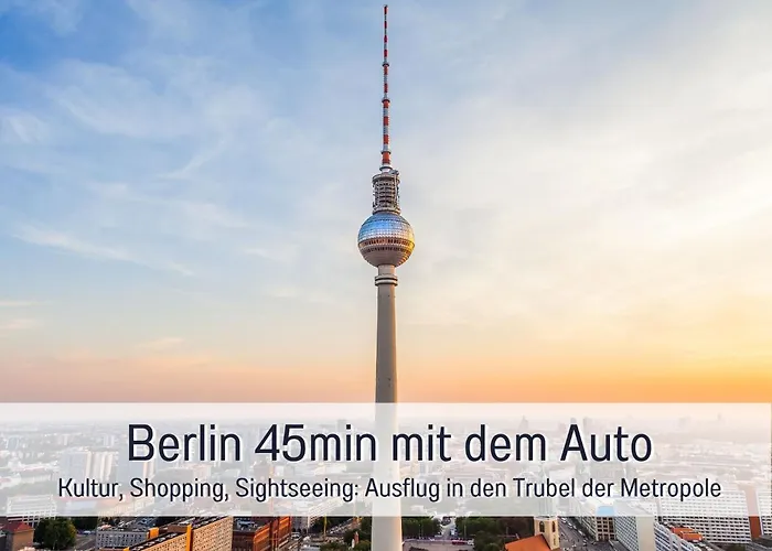 Lägenhet Landloft Linum - Ausgebaute Scheune Mit Aussicht, Naturpool, Kamin, Sauna, Luxusausbau, Handverlesene Midcentury Moebel & Kunst *