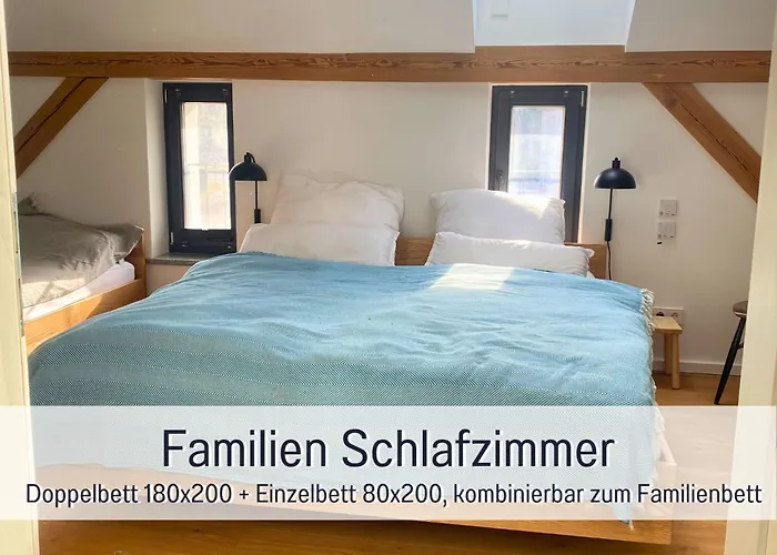 Apartmán Landloft Linum - Ausgebaute Scheune Mit Aussicht, Naturpool, Kamin, Sauna, Luxusausbau, Handverlesene Midcentury Moebel & Kunst Fehrbellin