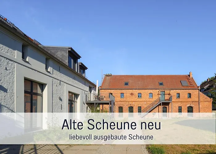 Appartement Landloft Linum - Ausgebaute Scheune Mit Aussicht, Naturpool, Kamin, Sauna, Luxusausbau, Handverlesene Midcentury Moebel & Kunst *