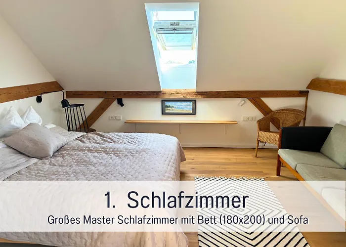 Appartement Landloft Linum - Ausgebaute Scheune Mit Aussicht, Naturpool, Kamin, Sauna, Luxusausbau, Handverlesene Midcentury Moebel & Kunst Fehrbellin